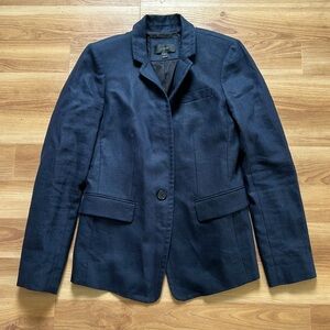 NW/OT. Never worn Navy Blue J linen Crew Blazer Size 6  💙